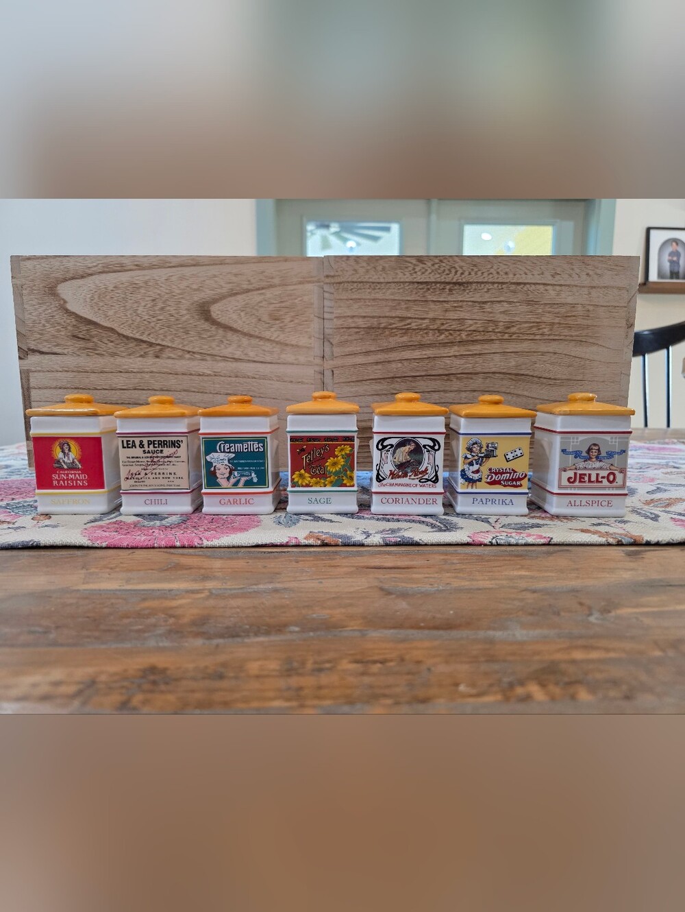 14 Franklin Mint The Country Store Spice Jars Collection